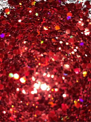 Red Chunky Glitter